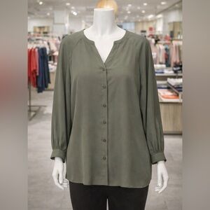Reitmans Olive Green Blouse Never Worn